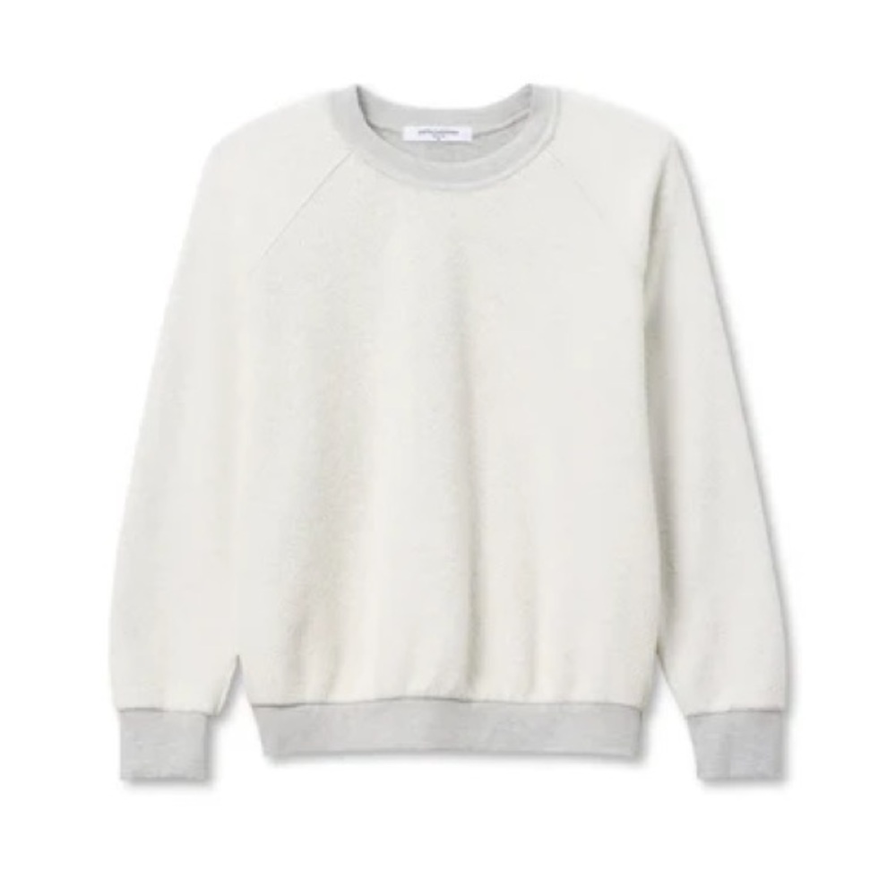 Perfect White Tee Ziggy reverse fleece crew neck sweatshirt